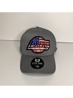 Ultra Game Los Angeles Lakers American Flag USA Hat Cap